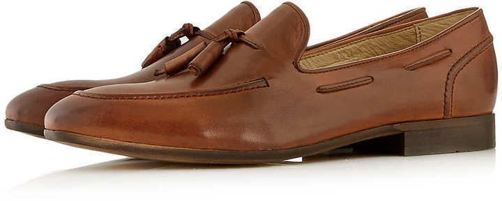 ... hudson shoes hudson tan leather tassel slippers ... wnpofyk