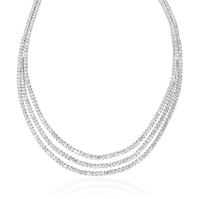 16.35ct leo pizzo diamond 18k white gold necklace nrtpmew