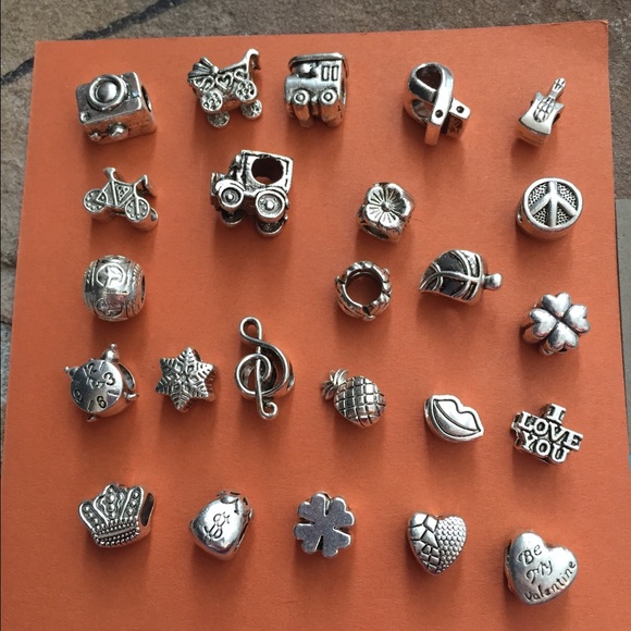 3 for $10-- silver charms for bracelets yyisauq