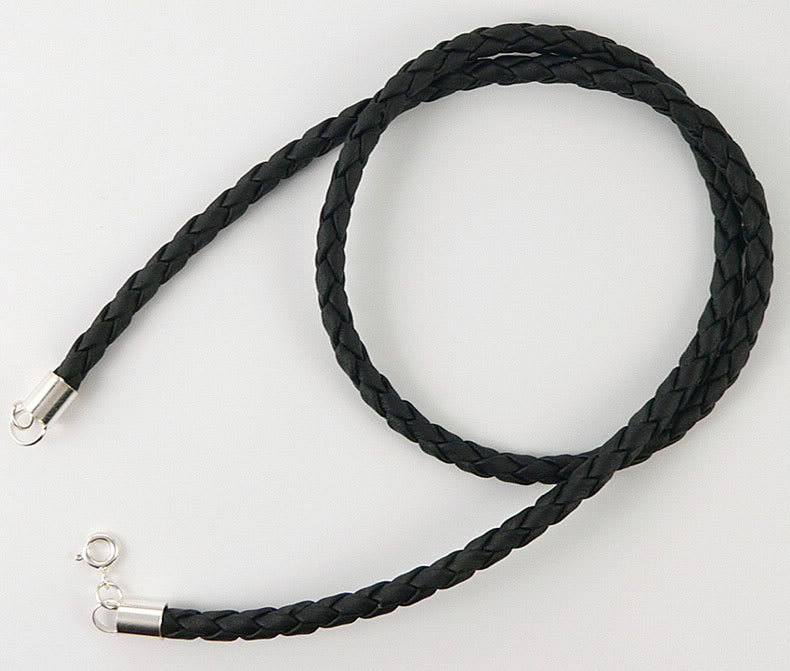 4mm leather necklace gkekkus