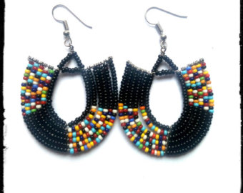 african jewelry maasai earrings, african earrings, kenyan earrings, masai earrings, masai  jewelry, maasai DOWZKTS