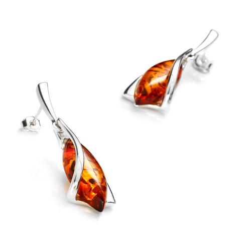 amber earrings cognac amber and sterling silver earrings - catalog page 02 VSXOZND