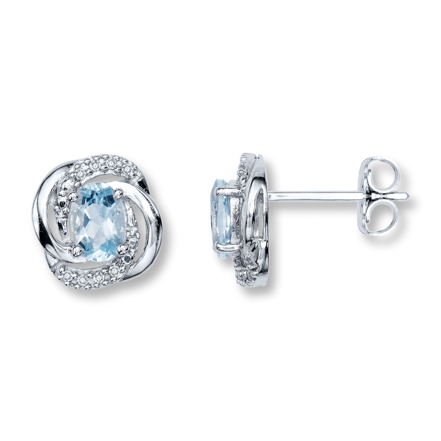 aquamarine earrings hover to zoom MVAZCZB
