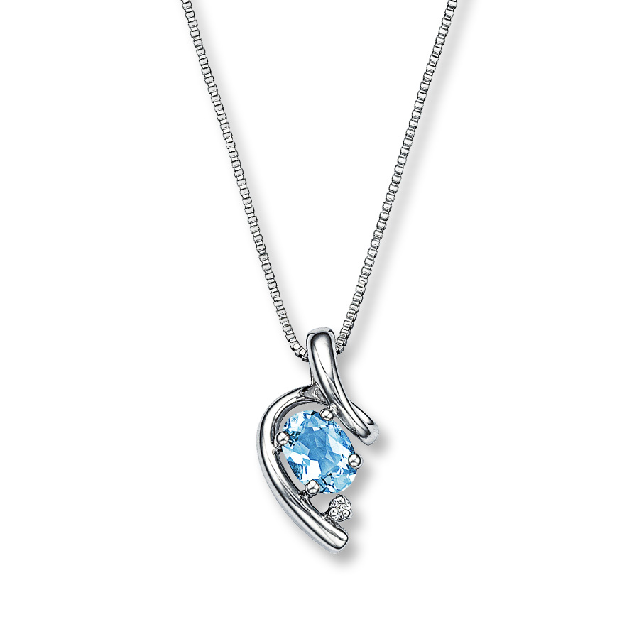 aquamarine necklace hover to zoom AZGNUKC