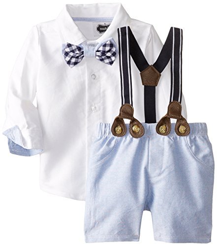 baby boy easter outfits mud pie baby boysu0027 suspender short set, chambray, 12 18 months eaemies