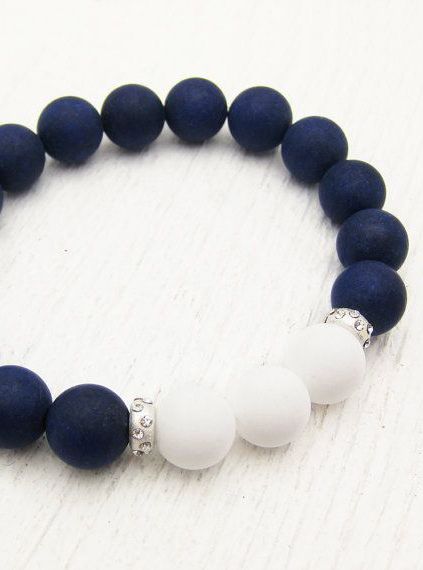 beaded bracelets nautical with a sophisticated twist. nautical jade bead bracelet with  sterling silver via @lovelyclusters IQIVULG
