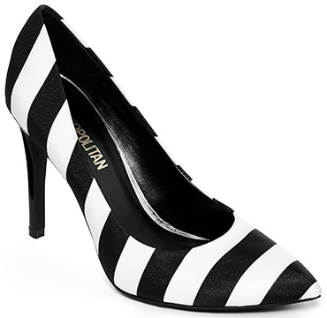 black and white pumps cosmopolitan u201celisau201d high heel ... gyhyzsy