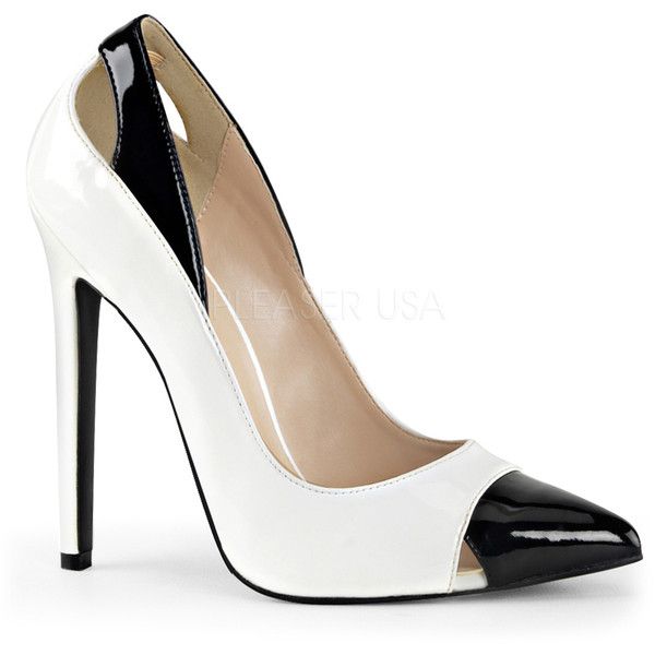 black and white pumps find this pin and more on shoes-pumps. spjjiux