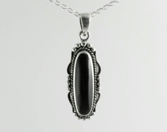 black onyx necklace | etsy hoqsmje