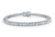 bling jewelry cubic zirconia asscher cut bridal tennis bracelet wakvpmb