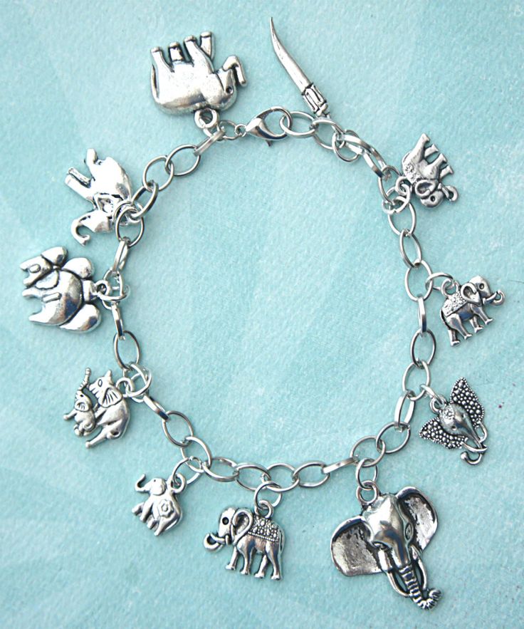 bracelet charms elephants charm bracelet XYJXKVP