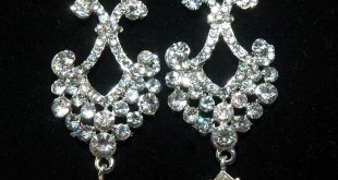 bridal chandelier rhinestone earrings - bridal wedding crystal earrings -  crystal dangle earrings - zbyuvsh