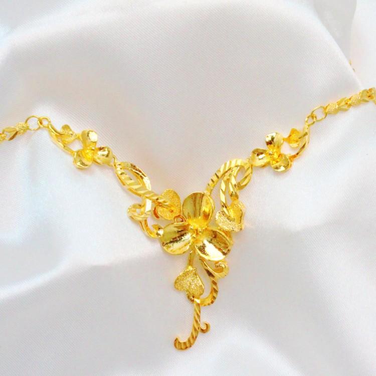 bride wedding necklace gold plated jewelry chain with ms. golden wedding  bridal jewelry korean idjtpna