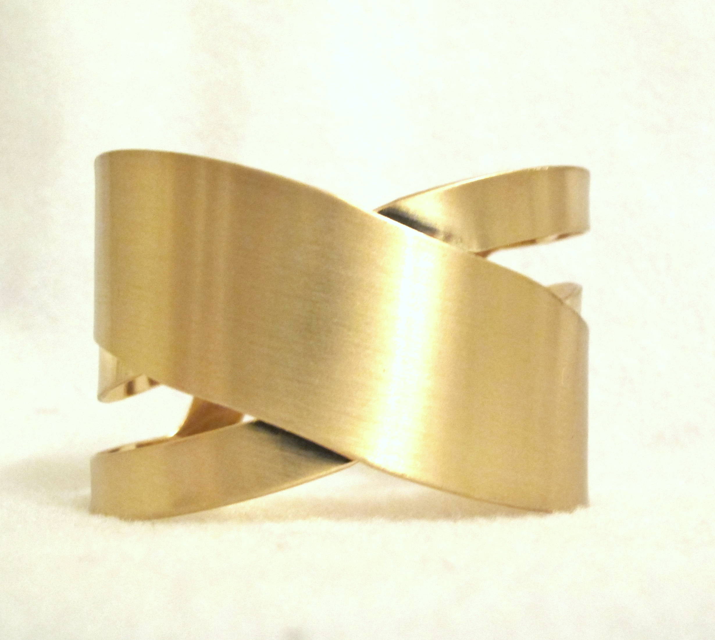 bright brushed brass gold cuff bracelet fhvyarz