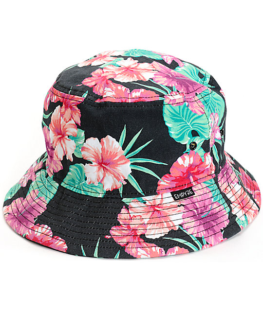 bucket hats empyre tropi gal floral bucket hat wyskvct