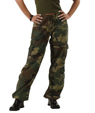 camouflage pants for women womens woodland army military camo vintage paratrooper fatigues cargo pants  new vhuzesk