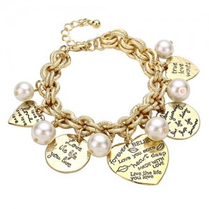 charm bracelets for women love-gold-charm-bracelet u201c irmsvvd
