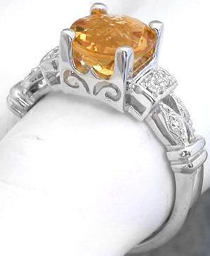 citrine rings checkerboard faceted citrine and diamond rings fjgdbur