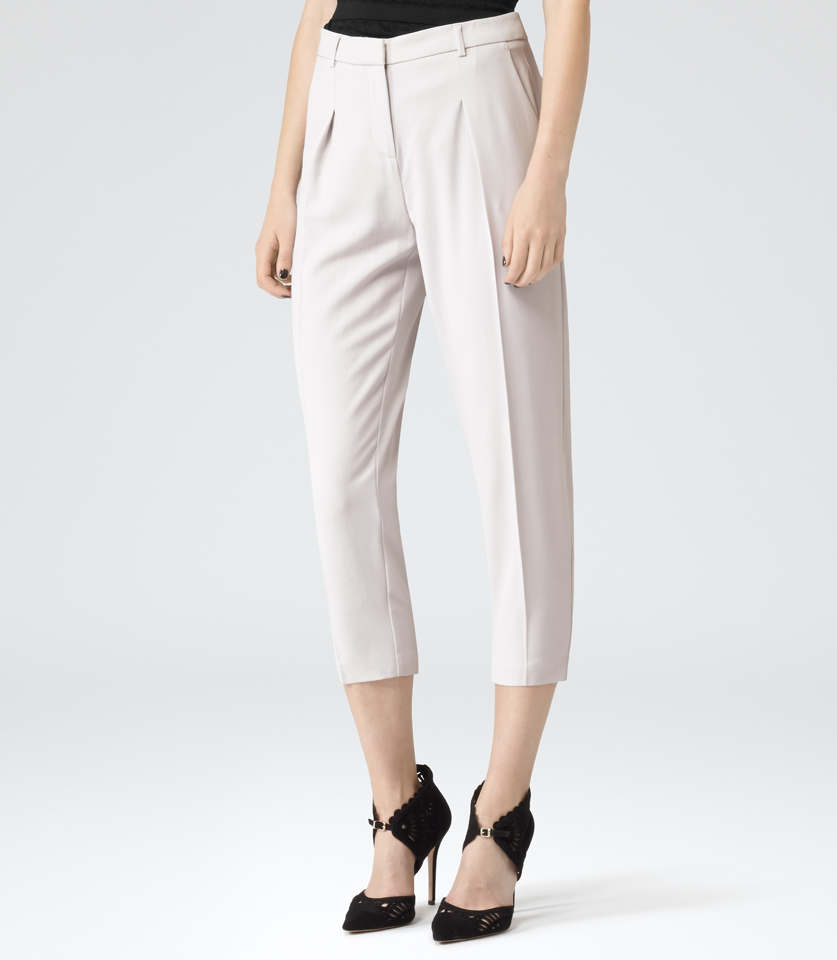 citronella frost tapered trousers - reiss eaxvxik