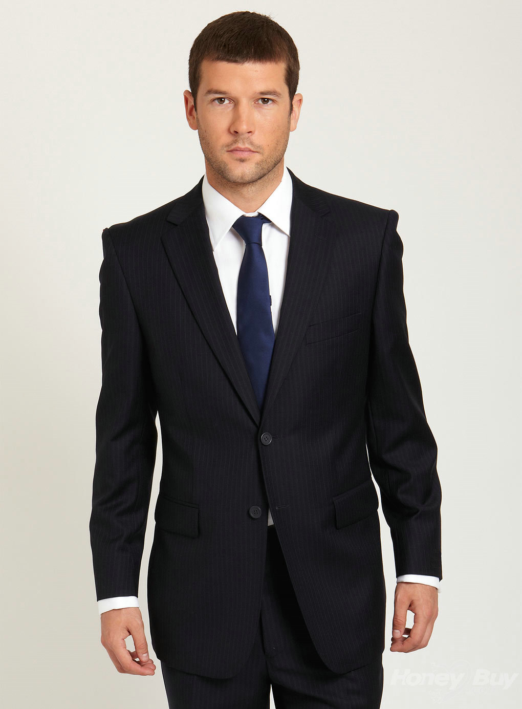 classic new arrival design notch lapel pinstripe business suit dyolbwy