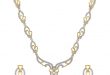 classique designer jewellery golden alloy necklace set ... tnsfkbk