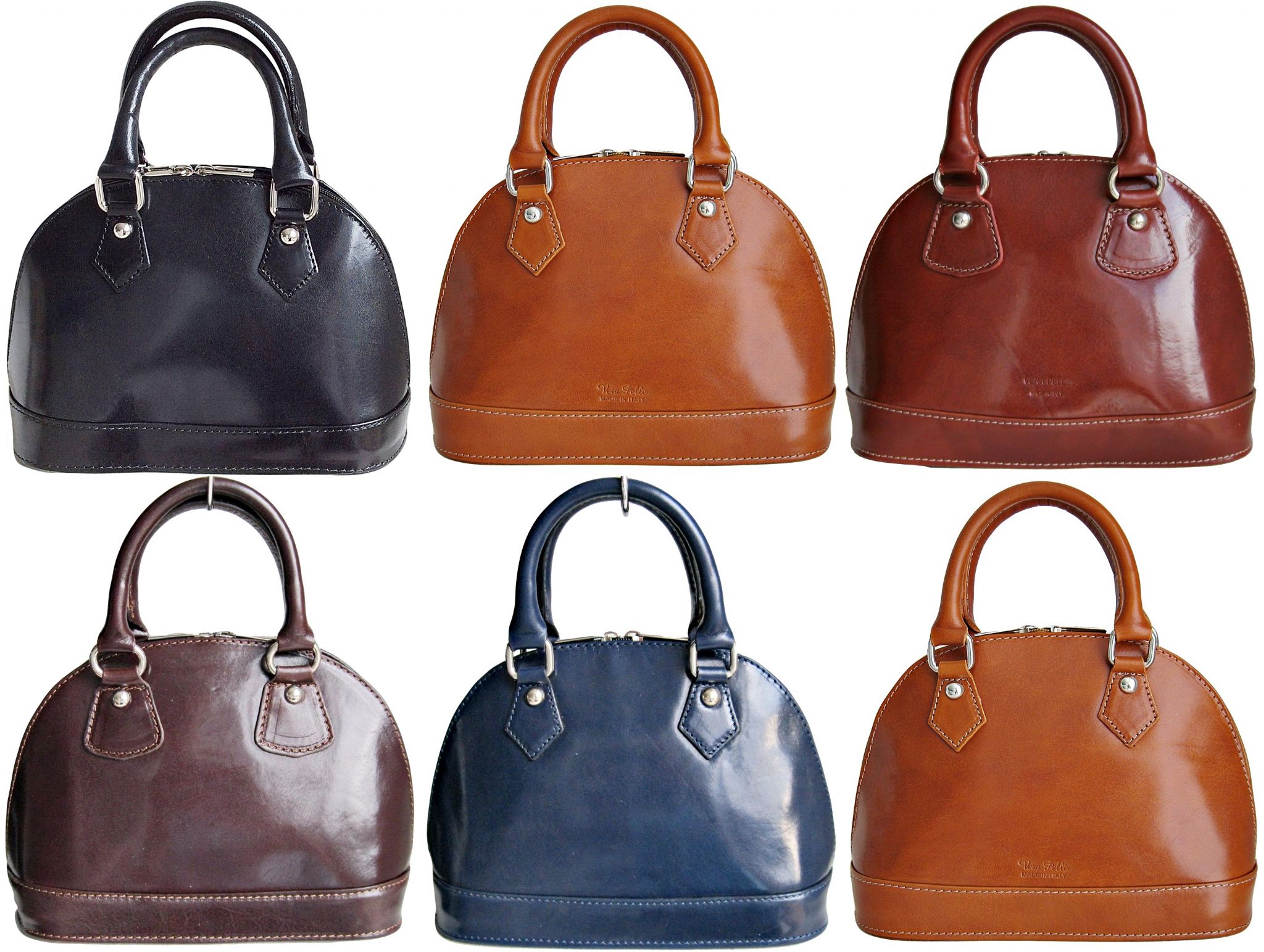 clearance/end of line- vintage bowling style italian leather handbag  shoulder bag small stunning (orig. vgdafld
