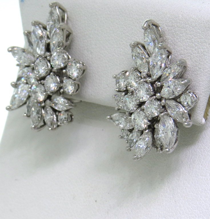 cocktail earrings classic diamond cocktail cluster earrings 2 zljxunv