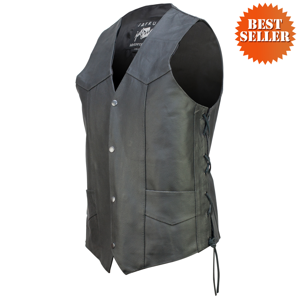 concealed carry classic biker leather vest xctorvu