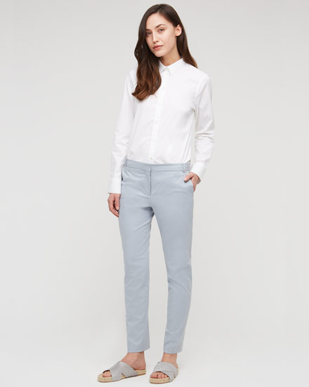 cotton stretch tapered trousers vngmyaq