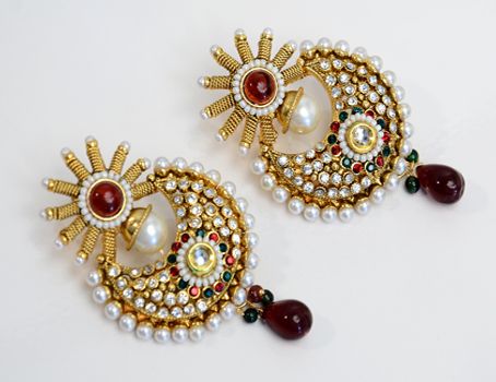 designer earrings designer halfmoon earring « indian imitation jewellery indian imitation  jewellery jmvoyfn