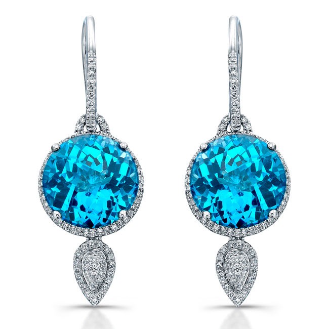 diamond blue earrings. sandi pointe virtual library of collections CNTFRIZ