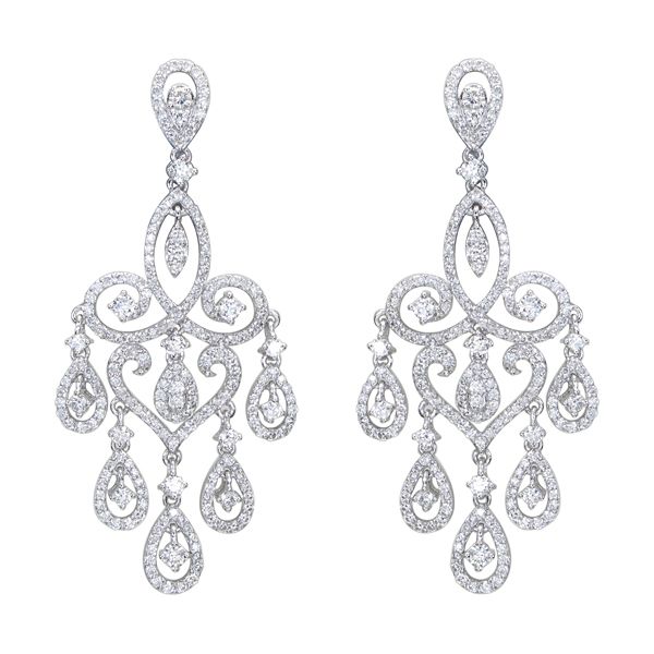 diamond chandelier earrings faongro