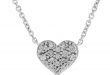 diamond heart necklace 14k ... xzaontc