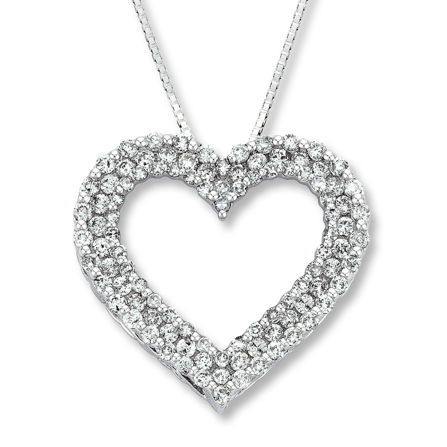 diamond heart necklace hover to zoom lczhyfk