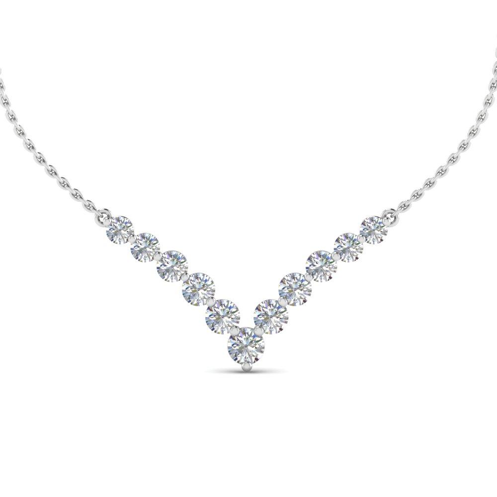 diamond necklace for women 0.70 carat graduated v necklace jayvqbr