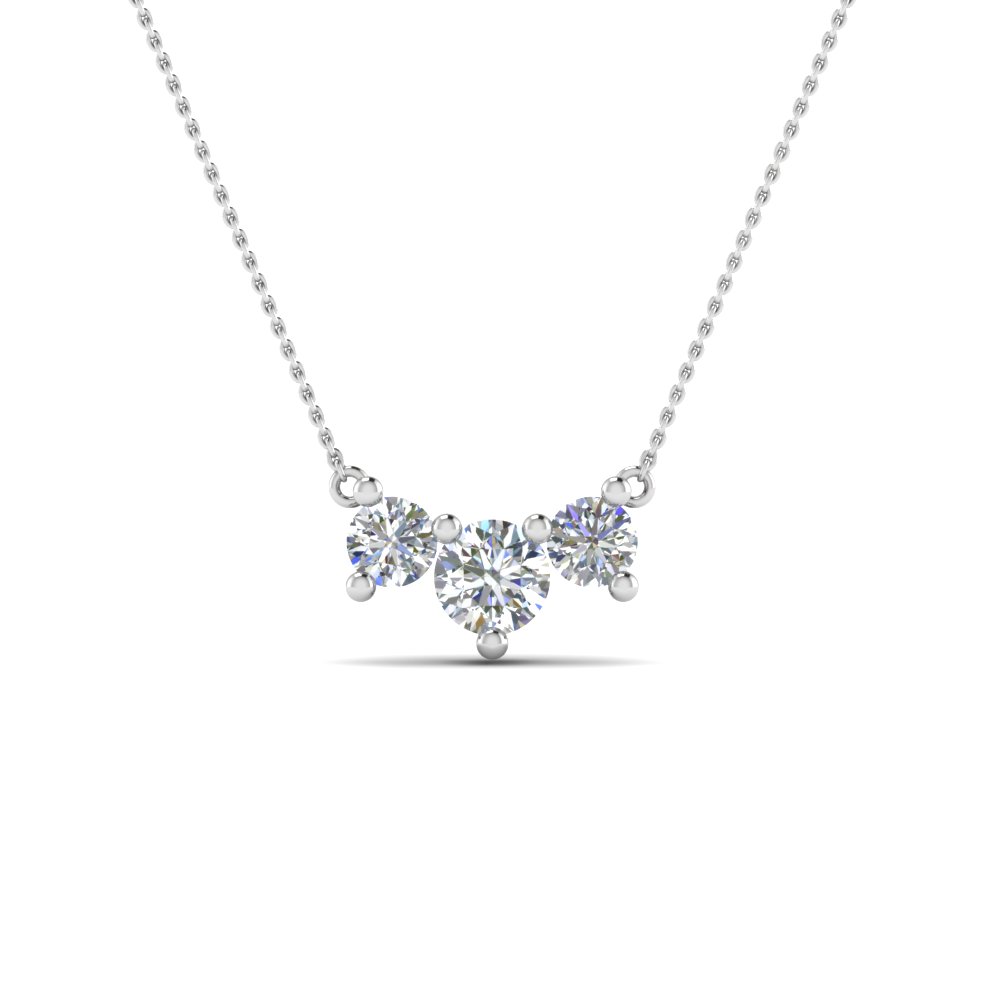 diamond necklace for women 3 stone gold diamond necklace pendant for women in 950 platinum fdnk8065 nl  wg kbxtvgn