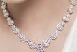 diamond necklace for women luxury jewelry | luxury women diamonds necklace great for bridal jewelry syfbiuz