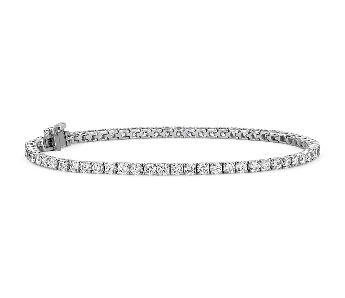 diamond tennis bracelet in 18k white gold - f / vs (4 ct. tw jfmjvpv