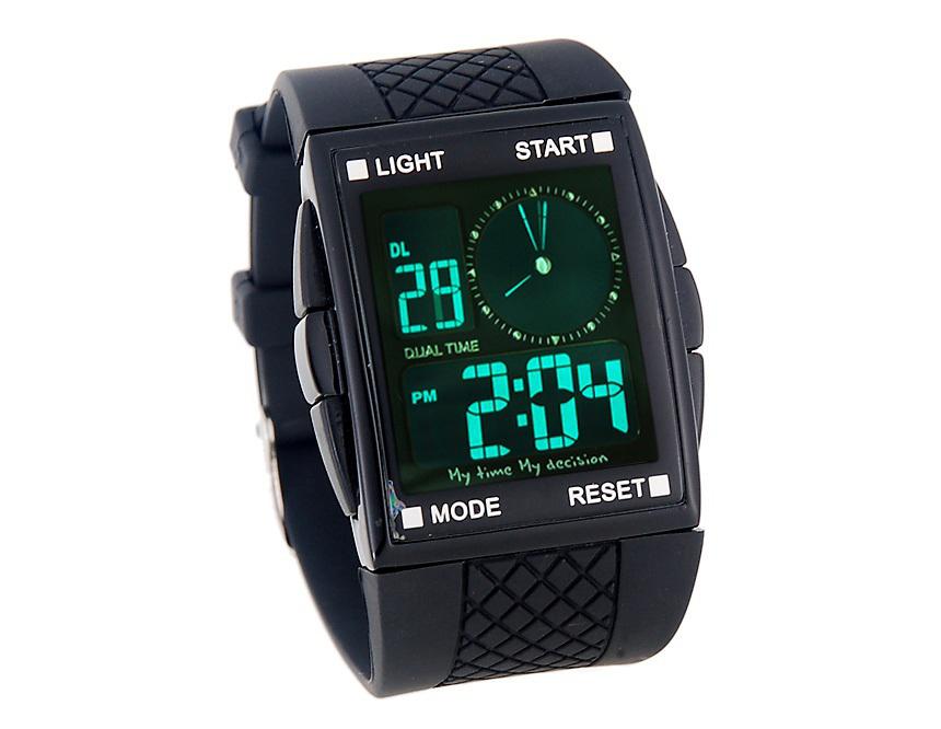 digital watches for men led digital and analog men sports watch with square dial plastic band  sports watch zylxcfo