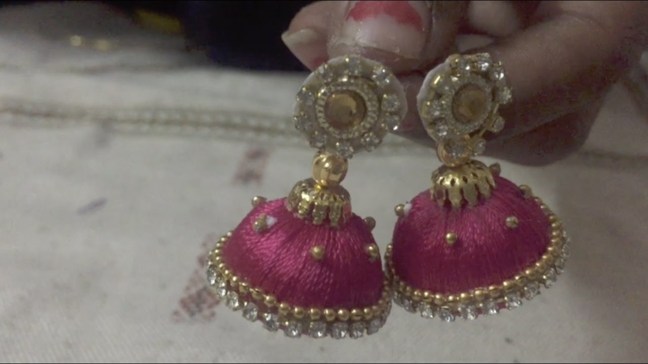 earrings for girls silk thread jhumka jhumki earrings for women u0026 girls torjasy