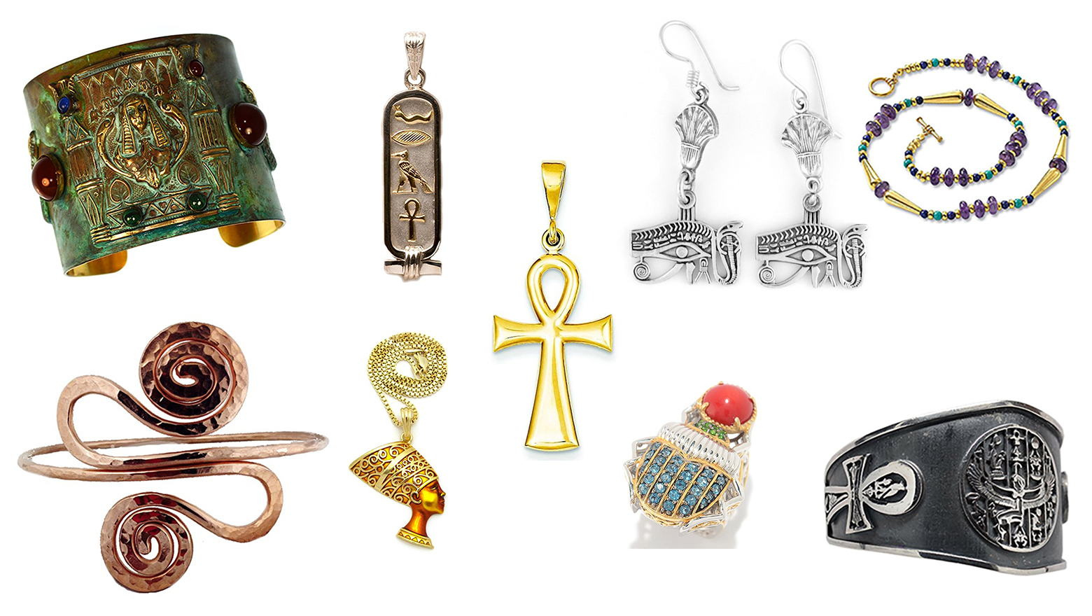 egyptian jewelry, egyptian necklace, egyptian ring, egyptian bracelet,  egyptian earrings yxlwbav