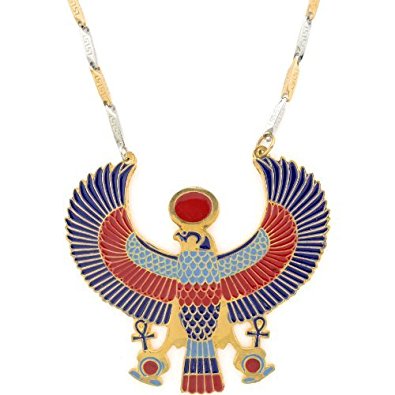 egyptian jewelry horus pendant with chain swmszny