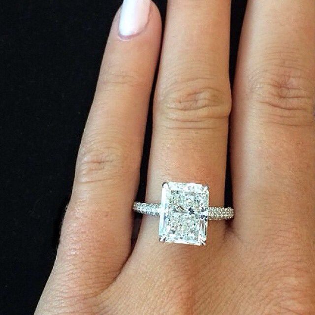 emerald cut simply beautiful radiant cut engagement ring ♡♡♡♢♢♢♡♡♡ www lpgnqxw