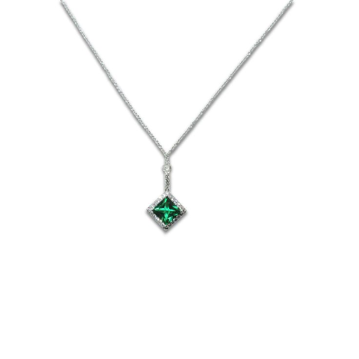 emerald necklace princess emerald pendant necklace rrvcchs