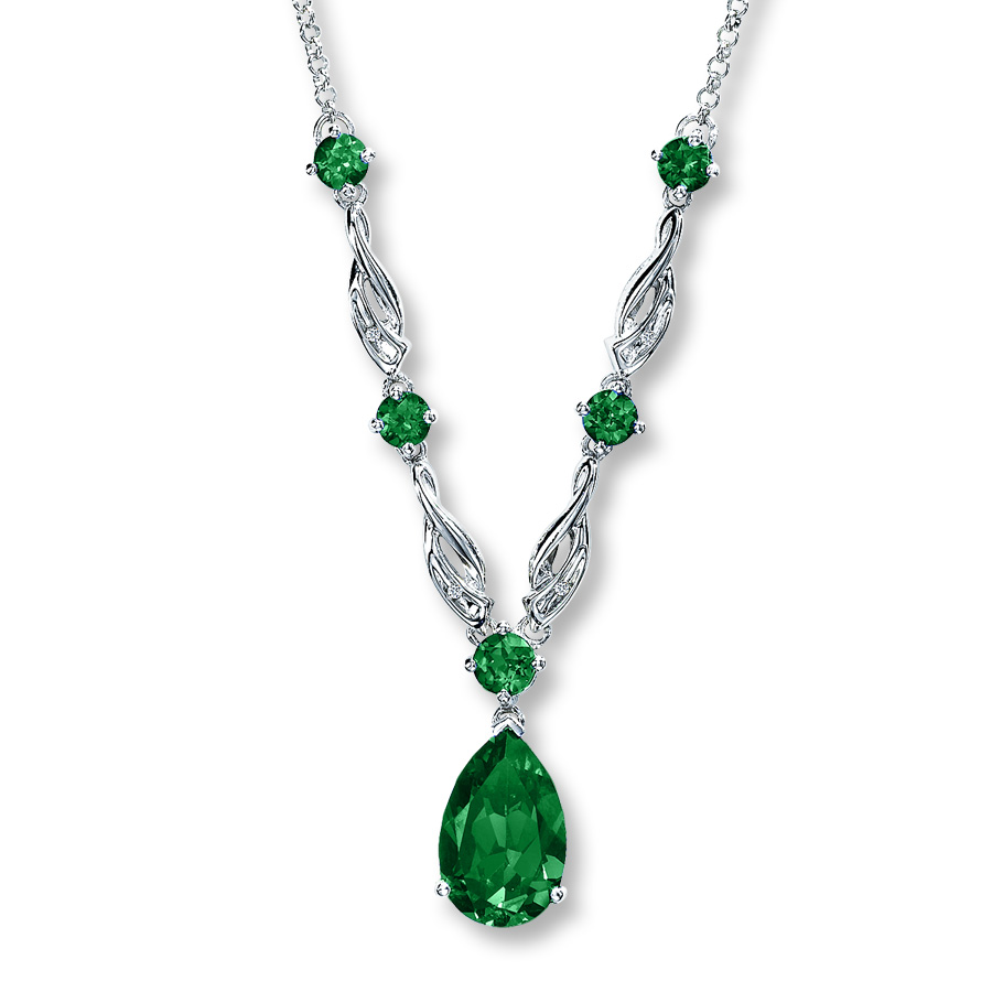 emerald necklace zeqaeru