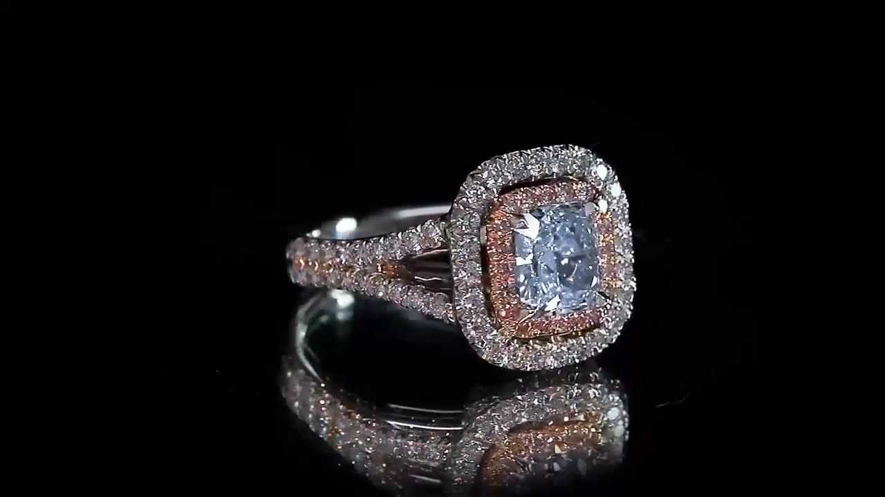fancy blue diamond engagement ring top luxury jewelry made by ostasz llcshaz