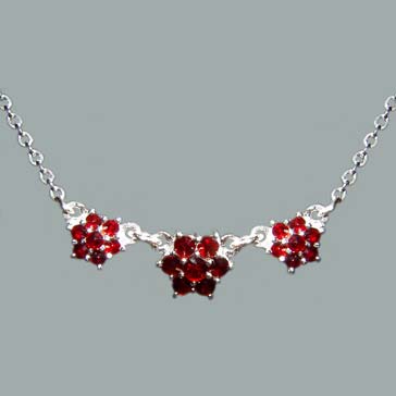 garnet jewelry bohemian garnet necklace item number: sn-012 - sterling silver 925. size:  16 1/2 in hfyngvb