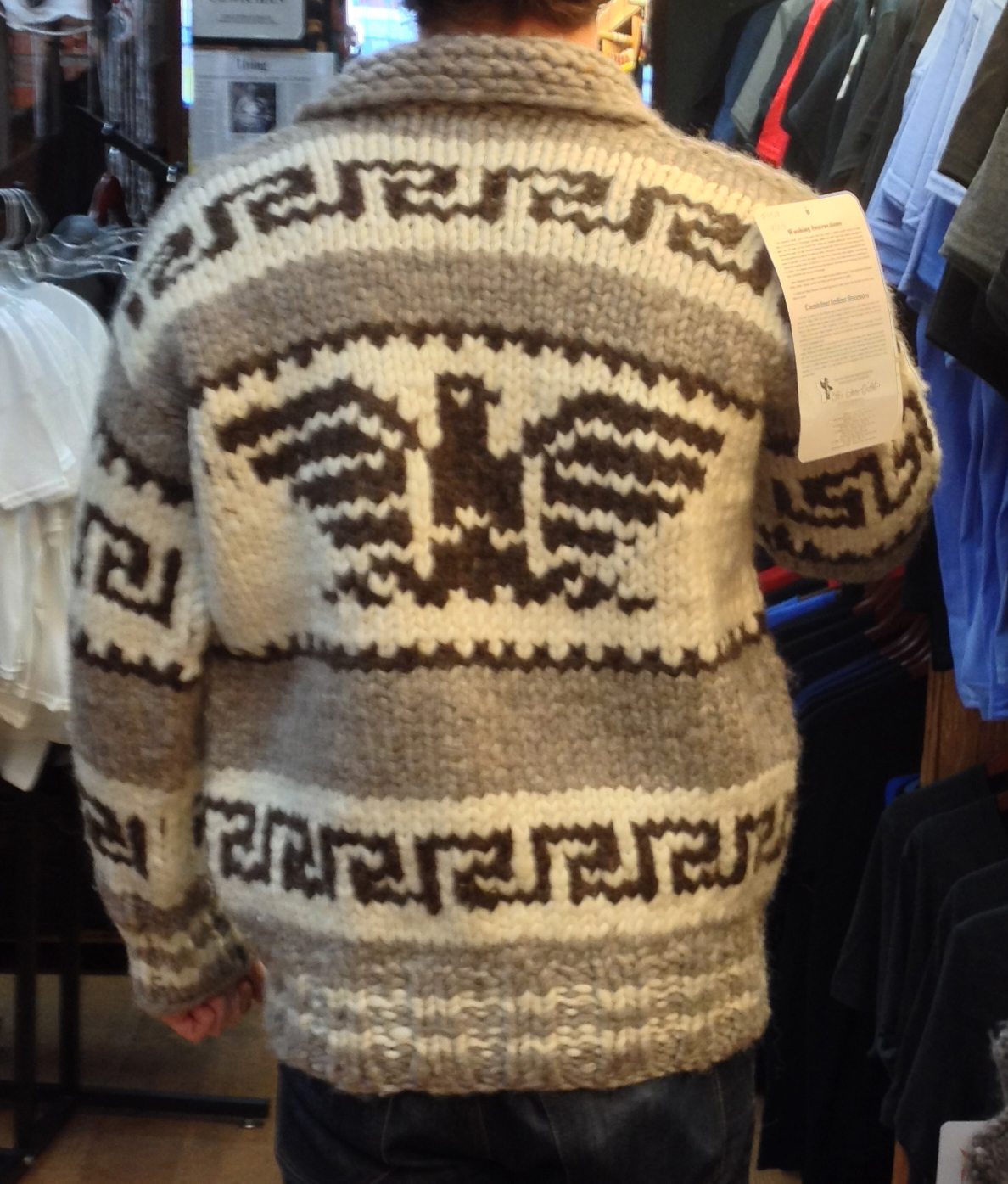 genuine handmade cowichan sweater bcprrpw