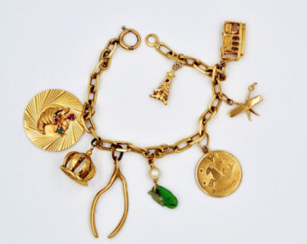 gold charms for bracelets 14k gold charm bracelet, pearl, jade, ruby bracelet, verified by ind. fbdqcno