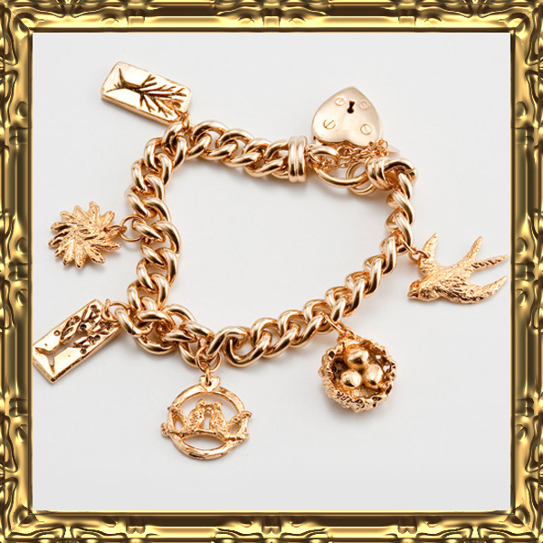 gold charms for bracelets gold bracelet with heart charm wsbwaka